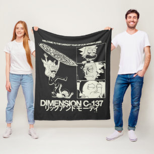 RICK AND MORTY™   Dimension C-137 Fleece Blanket
