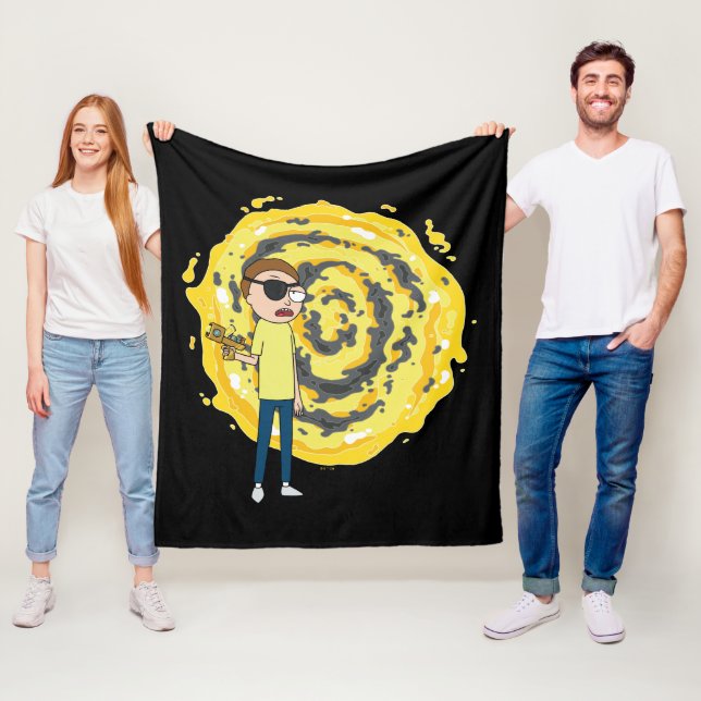 RICK AND MORTY™ | Evil Morty Portal Fleece Blanket (In Situ)