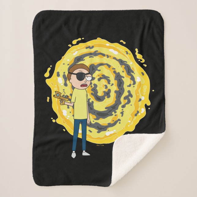 RICK AND MORTY™ | Evil Morty Portal Sherpa Blanket (Front)