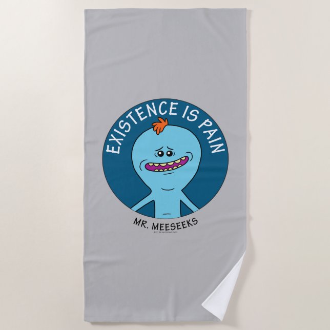 RICK AND MORTY™ | Existence Is Pain Beach Towel (Front)