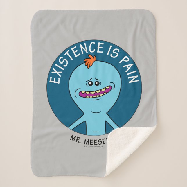 RICK AND MORTY™ | Existence Is Pain Sherpa Blanket (Front)