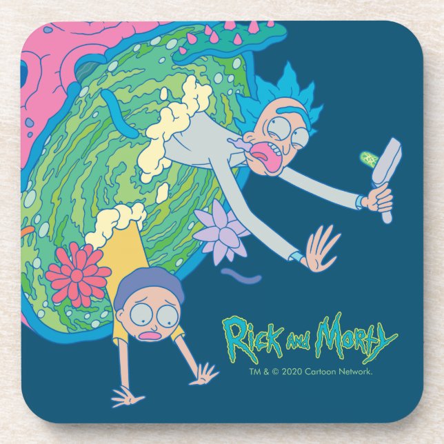 RICK AND MORTY™ | Falling From Infected Portal Coaster (Front)
