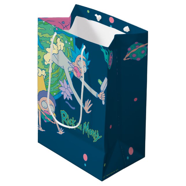 RICK AND MORTY™ | Falling From Infected Portal Medium Gift Bag (Front Angled)