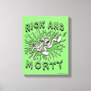 RICK AND MORTY™   Falling Into Acid Vat Canvas Print