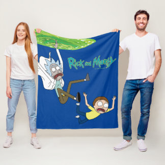 RICK AND MORTY™ | Falling Out Of Portal Fleece Blanket
