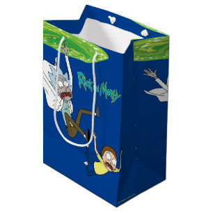 RICK AND MORTY™ Falling Out Of Portal Medium Gift Bag