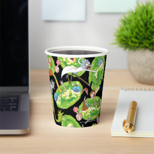 RICK AND MORTY™   Falling Through Portals Patter Paper Cups