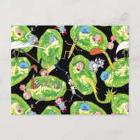 RICK AND MORTY™ | Falling Through Portals Pattern