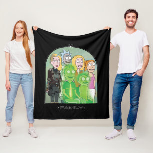 Rick and Morty Family Graphic Fleece Blanket