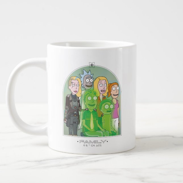 Rick and Morty Family Graphic Large Coffee Mug (Left)