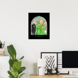 Rick and Morty Family Graphic Poster