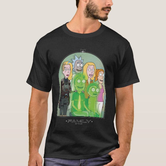 Rick and Morty Family Graphic T-Shirt (Front)