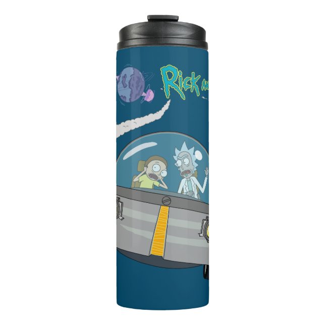 RICK AND MORTY™ | Flying Off In Space Ship Thermal Tumbler (Front)