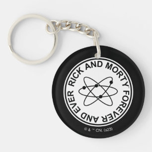 Rick and Morty Forever and Ever Atomic Badge Key Ring