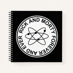 Rick and Morty Forever and Ever Atomic Badge Notebook