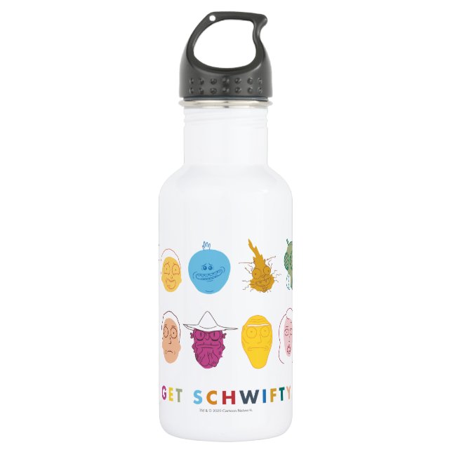 RICK AND MORTY™ | Get Schwifty 532 Ml Water Bottle (Front)
