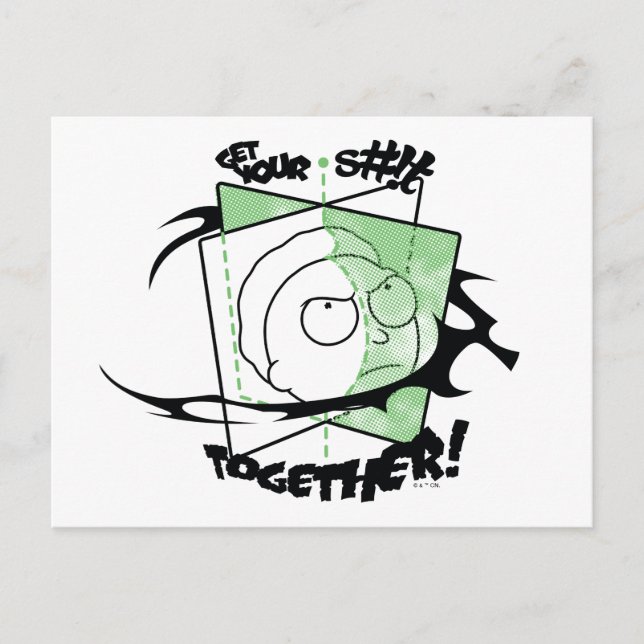 RICK AND MORTY™ | Get Your S#!t Together! Postcard (Front)