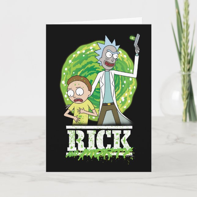 RICK AND MORTY™ | Green Splash Card (Front)