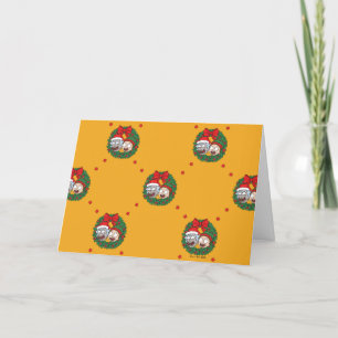 Rick and Morty Holiday Wreath Pattern Card