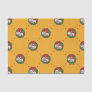 Rick and Morty Holiday Wreath Pattern Tissue Paper