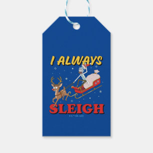 Rick and Morty I Always Sleigh Gift Tags