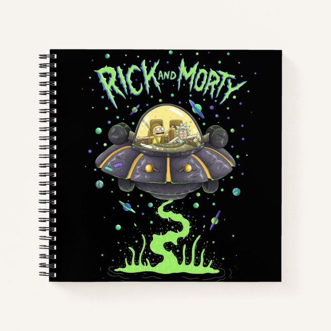 RICK AND MORTY™ | Illustrated Space Flight Graphic Notebook (Front)