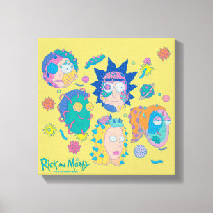 RICK AND MORTY™   Infected Smith Family Pattern Canvas Print