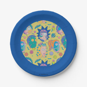 RICK AND MORTY™   Infected Smith Family Pattern Paper Plate