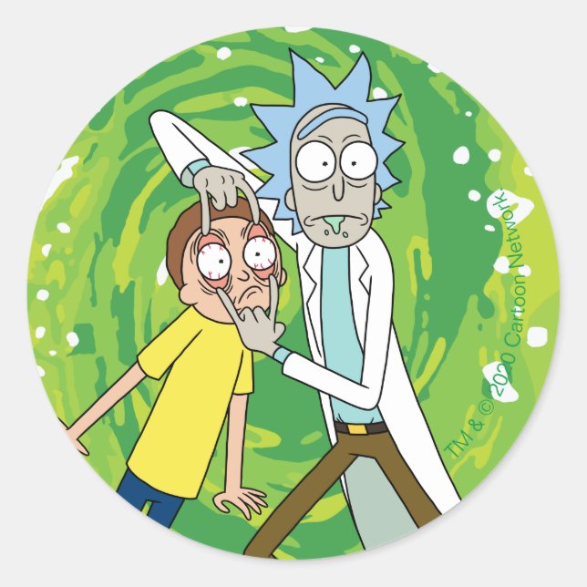 RICK AND MORTY™ | Look At That Classic Round Sticker (Front)