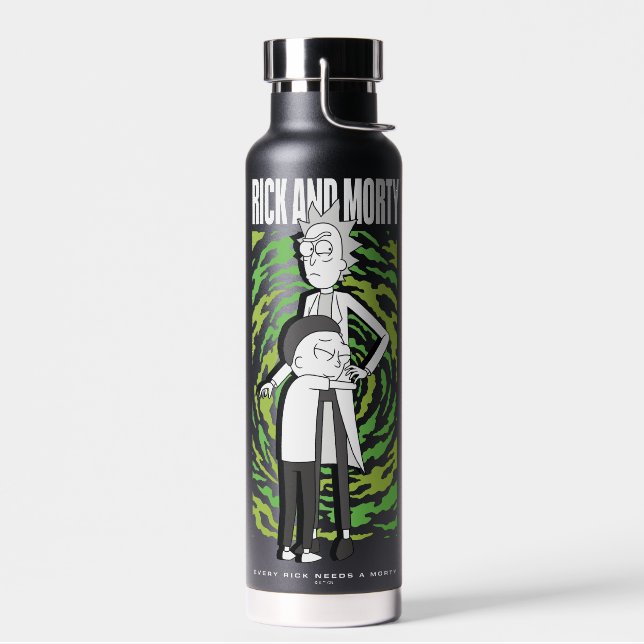 RICK AND MORTY™ | Morty Hugging Rick Water Bottle (Left)