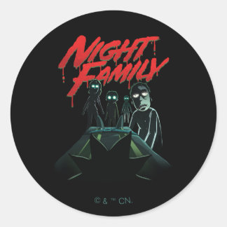 RICK AND MORTY™ | Night Family Classic Round Sticker