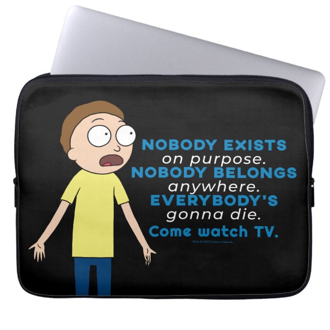 RICK AND MORTY™ | Nobody Exists On Purpose Laptop Sleeve (Front)