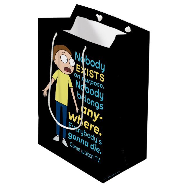 RICK AND MORTY™ | Nobody Exists On Purpose Medium Gift Bag (Front Angled)