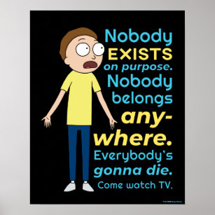 RICK AND MORTY™   Nobody Exists On Purpose Poster