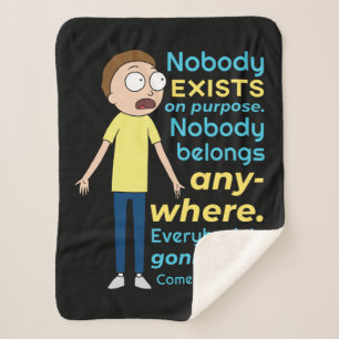 RICK AND MORTY™   Nobody Exists On Purpose Sherpa Blanket