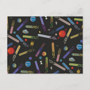 RICK AND MORTY™   Outer Space Comet Pattern Invitation Postcard