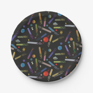 RICK AND MORTY™   Outer Space Comet Pattern Paper Plate