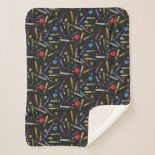 RICK AND MORTY™   Outer Space Comet Pattern Sherpa Blanket