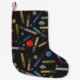 RICK AND MORTY™ Outer Space Comet Pattern Small Christmas Stocking