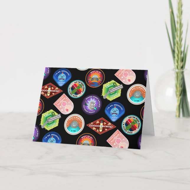 RICK AND MORTY™ | Outer Space Patches Pattern Card (Front)