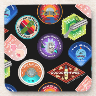 RICK AND MORTY™   Outer Space Patches Pattern Coaster
