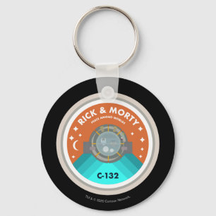 RICK AND MORTY™   Outer Space Patches Pattern Key Ring