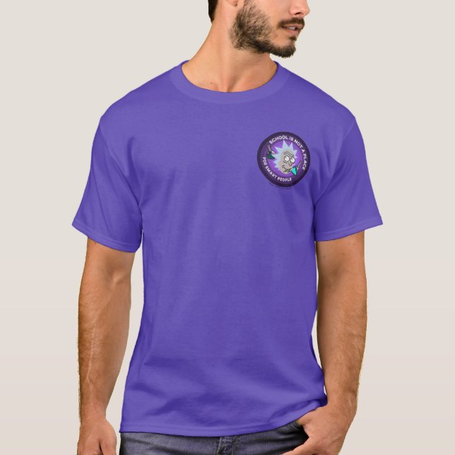 RICK AND MORTY™ | Outer Space Patches Pattern T-Shirt (Front)