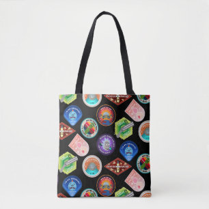 RICK AND MORTY™   Outer Space Patches Pattern Tote Bag