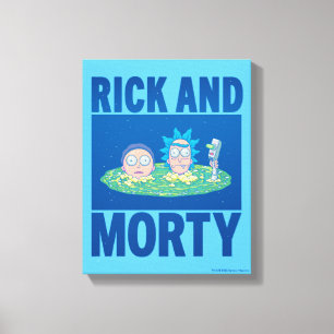RICK AND MORTY™   Peeking Through Portal Canvas Print