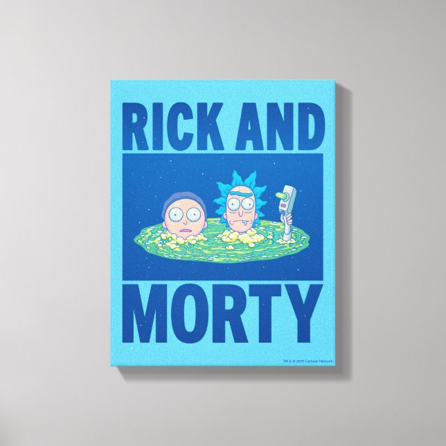 RICK AND MORTY™ | Peeking Through Portal Canvas Print (Front)