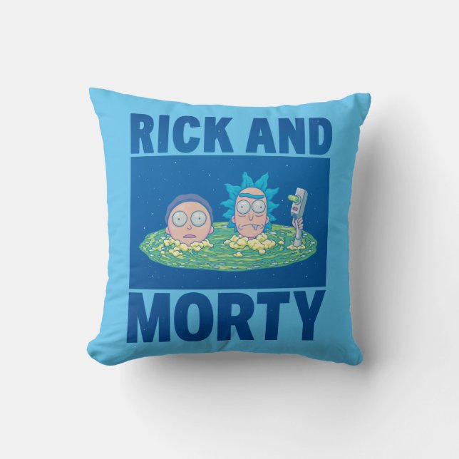 RICK AND MORTY™ | Peeking Through Portal Cushion (Front)