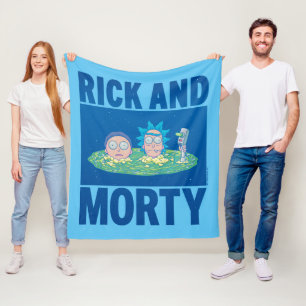 RICK AND MORTY™   Peeking Through Portal Fleece Blanket