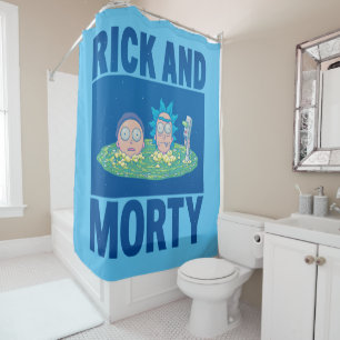 RICK AND MORTY™   Peeking Through Portal Shower Curtain