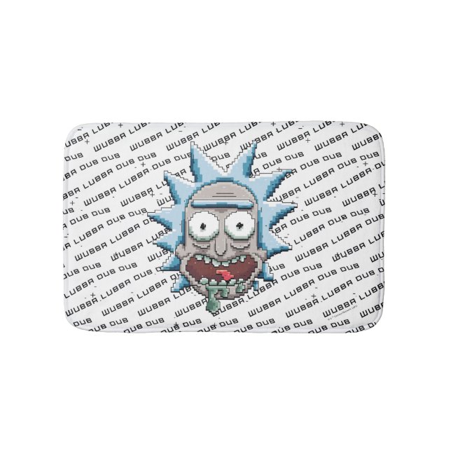 RICK AND MORTY™ | Pixelverse Rick Drooling Head Bath Mat (Front)